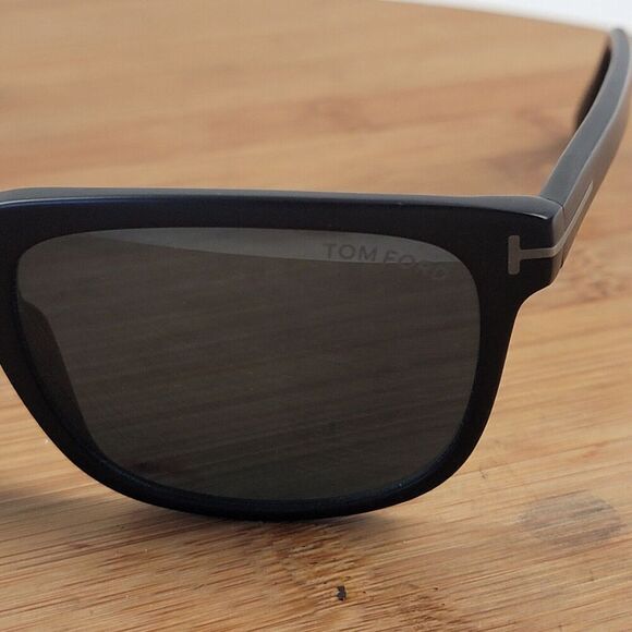 Tom Ford Stephenson Black Sunglasses TF775 01H Polarized 56 19 145 3P Italy - Picture 9 of 14